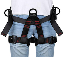 Load image into Gallery viewer, HandAcc Climbing belts, Thicken Professional Half Body Safety Belt for Rock Climbing, Fire Rescue, Expanding Training and Outdoor Adventure Activities
