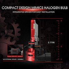 Load image into Gallery viewer, Torchbeam T2 9005/HB3 9006/HB4 LED Bulb Combo, 60W 16000 Lumens 6500K Super Bright Replacement Bulbs Kit, 400% Brightness, Canbus Ready, Plug and Play with Fan, Pack of 4
