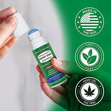 Load image into Gallery viewer, Hemp Emu Roll-on Gel - Made in USA - 3 fl oz - Natural Gel for Discomfort in Knees, Joints and Lower Back - Hemp Oil Extract Gel with Emu Oil &amp; Menthol
