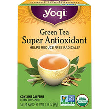 Load image into Gallery viewer, Yogi Tea - Green Tea Super Antioxidant (6 Pack) - Supports Overall Health with Licorice Root, Lemongrass, and Jasmine - Contains Caffeine - 96 Organic Green Tea Bags
