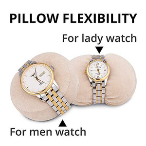 TRIPLE TREE Single Watch Winder Newly Upgraded, with Flexible Plush Pillow, in Wood Shell and Black Leather, Japanese Motor, 4 Rotation Mode Setting, Fit Lady and Man Automatic Watches