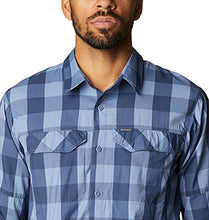 Load image into Gallery viewer, Columbia Men's Silver Ridge Lite Plaid Long Sleeve, Bluestone Buffalo Plaid, Large
