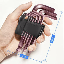 Load image into Gallery viewer, Necoichi Hex Key Allen Wrench Set,Small Hex Key Set,Short Arm Ball Head Allen Wrench Set Tool,Industrial Grade,Easy to Carry,9-Piece（1.5-10 mm）
