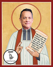 Load image into Gallery viewer, Tom Hanks Celebrity Prayer Candle - Funny Saint Candle - 8 inch Glass Prayer Votive - 100% Handmade in USA - Novelty Celebrity Gift (Tom Hanks)
