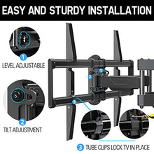Load image into Gallery viewer, Mounting Dream TV Mount- Full Motion TV Mount for 42-70 inch TVs, TV Wall Mount Bracket with Dual Articulating Arms, Fits 12”- 16” Wood Studs, TV Wall Mounts with VESA 600x400mm Holds up to 100lbs
