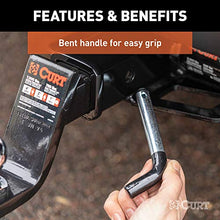 Load image into Gallery viewer, CURT 21510 Trailer Hitch Pin &amp; Clip with Vinyl-Coated Grip, 5/8-Inch Diameter, Fits 2-Inch Receiver
