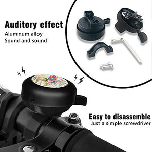 ZYCCW Customized Design Bike Bicycle Bell, Loud Long Crisp Clear Sound for Adults Kids Mountain Road Bike BMX Electric Bike (Evil Eye)