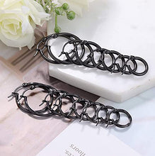 Load image into Gallery viewer, HANPABUM 12 Pairs Stainless Steel Small Round Hoop Earrings for Women Twisted Hoop Earrings Set, 10MM-20MM
