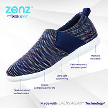 Load image into Gallery viewer, isotoner Women's Zenz Balance Sport Mesh Slipper, Slip-On Shoe, Navy Blue, 8
