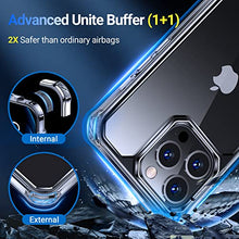 Load image into Gallery viewer, VANMASS Crystal Protective Designed for iPhone 13 Pro Max Case 6.7”, [Military Grade Shockproof] [Optical Research Clear Material] Anti-Yellow Slim Thin Soft Phone Case for iPhone 13 Pro Max
