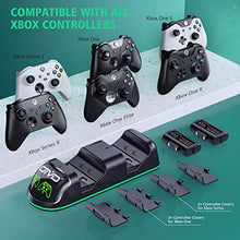 Load image into Gallery viewer, OIVO XSX Controller Charger Station with 2 Packs 1300mAh Rechargeable Battery Packs for Xbox Series X/S/One/Elite/Core Controller, Xbox Charging Dock, Charge Kit, Charger Station for Xbox Controller
