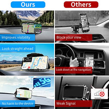 Load image into Gallery viewer, Dash Phone Holder for Car, APPS2Car Dashboard Phone Holder with Sticky Suction Cup &amp; 3M Tape, Anti-Slip GPS Car Mount Compatible with iPhone 13 12 Samsung LG Android 3-7 Inch Smartphones, GPS Devices
