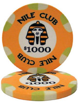 Load image into Gallery viewer, Brybelly Nile Club Casino Grade Ceramic 10-Gram Poker Chip – Pack of 50 ($1000)
