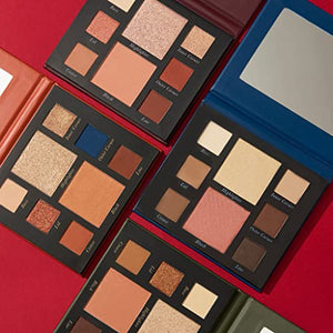 LAURA GELLER NEW YORK 2022 Annual Party in a Palette Set of 4 Curated Full Face Makeup Palettes, Includes Eyeshadow, Highlighter & Blush