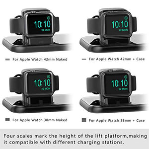 BEACOO Charging Stand for iWatch Series 5, 2 in 1 Charging Dock for iPhone Airpods Charging Station for iWatch 4/3/2/1/iPhone 11/11pro/Xs/XR/X/8/7 /6S