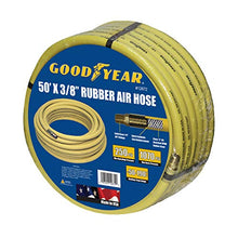 Load image into Gallery viewer, Goodyear 50' x 3/8" Rubber Air Hose Yellow 250 Psi
