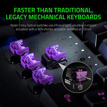 Load image into Gallery viewer, Razer Huntsman Elite Gaming Keyboard: Fastest Keyboard Switches Ever - Clicky Optical Switches - Chroma RGB Lighting - Magnetic Plush Wrist Rest - Dedicated Media Keys &amp; Dial - Classic Black

