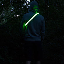 Load image into Gallery viewer, LED Reflective Belt - USB Rechargeable - High Visibility Gear for Running, Walking &amp; Cycling - Fits Women, Men &amp; Kids - Fully Adjustable &amp; Lightweight - Safer Than a Reflective Vest - Green, Red, Blue
