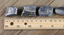 Load image into Gallery viewer, Blue KYANITE Tumbled Stones - Two Genuine Natural Blue Kyanite Polished Rocks, Reiki Crystals and Healing Stones E1026
