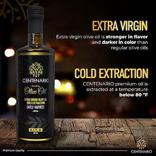 Load image into Gallery viewer, Centenario Polyphenol Rich Olive Oil, EVOO, Premium Olive Oil, High Polyphenol Olive Oil, Mediterranean Olive Oil High Polyphenols Organic 16.9 Fl Oz - 500 ml (1)
