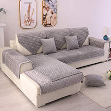 Load image into Gallery viewer, TEWENE Couch Cover, Sofa Cover Couch Covers Sectional Couch Covers Anti-Slip Sofa Slipcover for Dogs Cats Pet Love Seat Light Grey 36''x47'' (Only 1 Piece/Not All Set)
