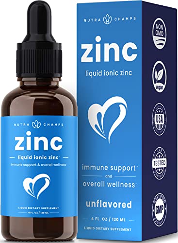 Load image into Gallery viewer, Organic Zinc Sulfate Liquid Supplement | Immune Support System Boost | Pure Ionic Concentrated Mineral Drops for Men, Women & Kids Enhanced with Vitamin C - 4 oz Great Tasting Defense Booster