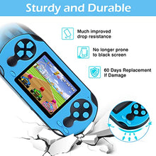 Load image into Gallery viewer, TaddToy 16 Bit Handheld Game Console for Kids Adults, 3.0&#39;&#39; Large Screen Preloaded 230 HD Classic Retro Video Games with USB Rechargeable Battery &amp; 3 Game Cartridges for Birthday Gift for Kids 4-12
