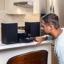 Load image into Gallery viewer, PHILIPS Bluetooth Stereo System for Home with CD Player, Wireless Streaming, MP3, USB, Audio in, FM Radio, 15W, Micro Music Sound System
