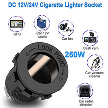 Load image into Gallery viewer, Cigarette Lighter Socket Panel, Qidoe PD3.0 &amp; QC3.0 48W USB C Car Charger and DC 250W Lighter Socket Waterproof Rocker Toggle Switch 12V/24V USB Outlet Panel for Car, RV, Marine, Boat, Camper, Truck
