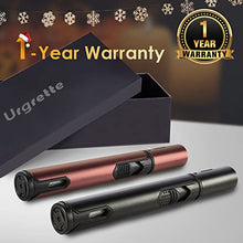 Load image into Gallery viewer, Urgrette 2 Pack Butane Torch Lighter, 6-inch Refillable Pen Lighter Adjustable Jet Flame Butane Lighter for Grill BBQ Candle Camping(Gas Not Included) Raven &amp;Brown
