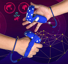 Load image into Gallery viewer, Silicone Controller Grip Cover for Oculus Quest 2 with Face Cover Combo, VR Headset Accessories Sweatproof Anti Collision (Blue)
