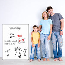 Load image into Gallery viewer, Lockways White Board Dry Erase Board 48 x 36 - Magnetic Whiteboard 4 X 3, Silver Aluminium Frame, Set Including 1 Detachable Aluminum Marker Tray, 3 Dry Erase Markers, 8 Magnets

