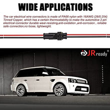 Load image into Gallery viewer, JRready 12Packs 2 pin Connectors, Car Waterproof Electrical Connectors 16AWG (26/0.254) Tinned Copper Wire with Extraction Tool DRK-785084 for Car,Car Light,Auto Speaker, LED Xmas Lights (ST9017)
