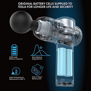 Massage Gun, Bob and Brad Deep Tissue Percussion Massager Gun, Muscle Massager with 5 Speeds and 5 Heads, Handheld Massager for Home Gym Office Workout Recovery Pain Soreness Relief