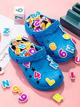 Load image into Gallery viewer, 108 Pieces Glowing Letters Numbers Shoe Charms Glow in The Dark Shoe Charm Different Clog Charm Decorations Fits for Shoe
