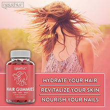 Load image into Gallery viewer, Hair Growth Vitamins Biotin Gummies - Hair Skin And Nails Vitamins For Faster Hair Growth - Hair Loss Treatments Care Thickening Products For Women Men - Thinning Hair Beard Regrowth Supplement Gummy
