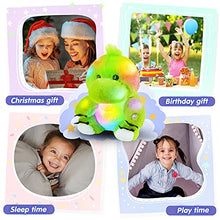 Load image into Gallery viewer, Bstaofy 11&#39;&#39; Light Up Dinosaur Stuffed Animal Glow Green T-Rex LED Plush Toy Soft Adorable Glow in The Dark Gift for Kids Toddlers on Birthday Christmas Holiday
