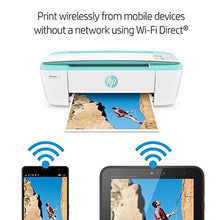 Load image into Gallery viewer, HP DeskJet 3755 Compact All-in-One Wireless Printer, HP Instant Ink, Works with Alexa - Seagrass Accent (J9V92A)

