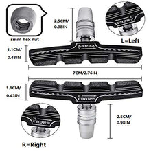 Load image into Gallery viewer, IIIPRO Bicycle high-end Brake pad Set 2 Pairs (4 Packs),Professional Mountain and Road Bike V Brake Pads, Noise-Free Anti-Skid Bicycle Brake Block kit.with Hexagon nut and Washer
