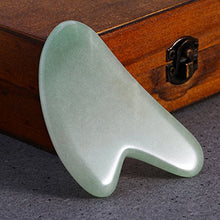 Load image into Gallery viewer, ROSENICE Gua Sha Scraping Massage Tool Green Aventurine Jade For SPA Acupuncture
