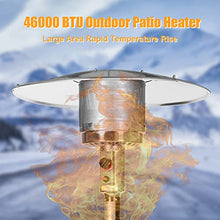 Load image into Gallery viewer, Gas Heaters for Outside 41000 BTU Propane Patio Outdoor heater for Patio Propane with Wheels and Cover Auto Shut-off Tilt Valve Device, ETL Certified
