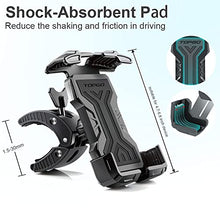 Load image into Gallery viewer, TOPGO Golf Cart Phone Holder, No Shaking Cell Mount Holder for Bike, One-Handed Pick and Place Bike Phone Holder for Handlebars, Compatible with iPhone 13 and All 4.7-6.8" Devices
