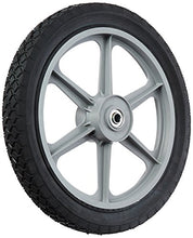 Load image into Gallery viewer, MaxPower 335110 14" x 1.75" Spoked Plastic Wheel with Diamond Tread, Black
