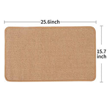 Load image into Gallery viewer, M&amp;MKPET Natural Sisal Cat Scratcher Mat Horizontal Cat Floor Scratching Pad Rug Scratch Pad for Cat Grinding Claws &amp; Protecting Furniture (25.6&quot; 15.7&quot;)
