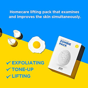 SKIN1004 Zombie Pack (1box - 8ea) | Wash off Face Mask for Aging Skin, Fine Lines Wrinkles, Enlarged Pores, Dryness, Lifting and Hydrating