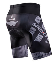 Load image into Gallery viewer, sponeed Padded Cycling Shorts Men Bicycle Underwear Half Pants Bike Bottoms US Large Grey
