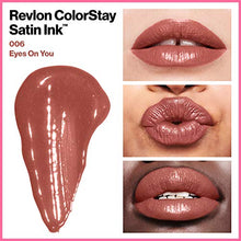 Load image into Gallery viewer, Liquid Lipstick by Revlon, Face Makeup, ColorStay Satin Ink, Longwear Rich Lip Colors, Formulated with Black Currant Seed Oil, 006 Eyes on You, 0.17 Fl Oz
