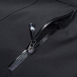 perfectCOCO Women's Plus Size Sport Jacket Waterproof Hoodie Hat Detachable Breathable Sport Outdoor Stand Collar Coat Black