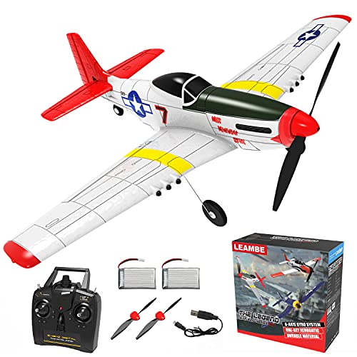 Remote Control Aircraft Plane, RC Plane with 3 Modes That Easy to Control, One-Key U-Turn Easy Control for Adults &Kids, LEAMBE