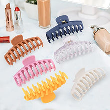 Load image into Gallery viewer, 12 Pack Large Hair Claw Clips for Woman, Matte Banana Clips,Strong Hold jaw clip,Hair Clamps for Thin Thick Hair,christmas gifts for women
